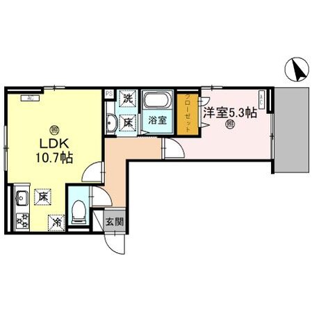 D’s駅南大路の物件間取画像